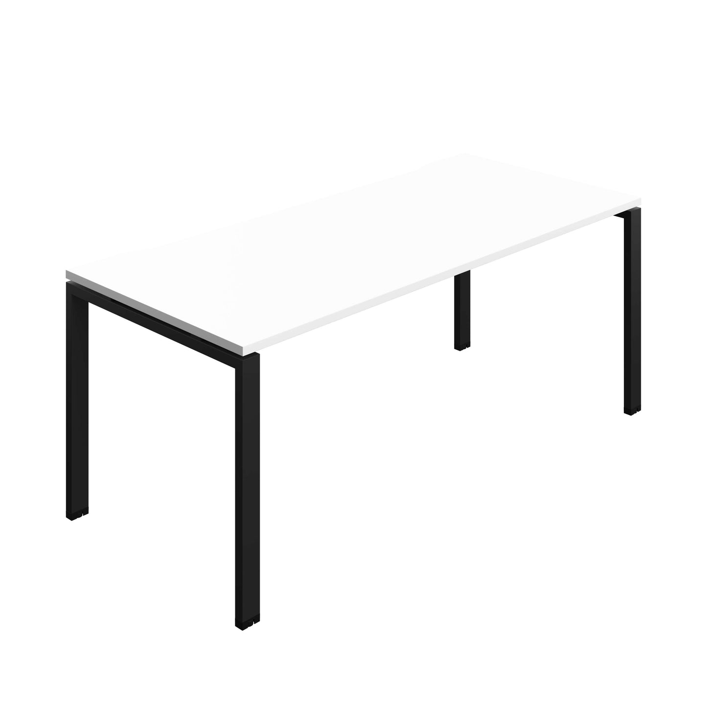 Synergy Bench with Cut Out: 1 Person (FSC) : Goal Post Leg : 1800 | 800 | White/Black