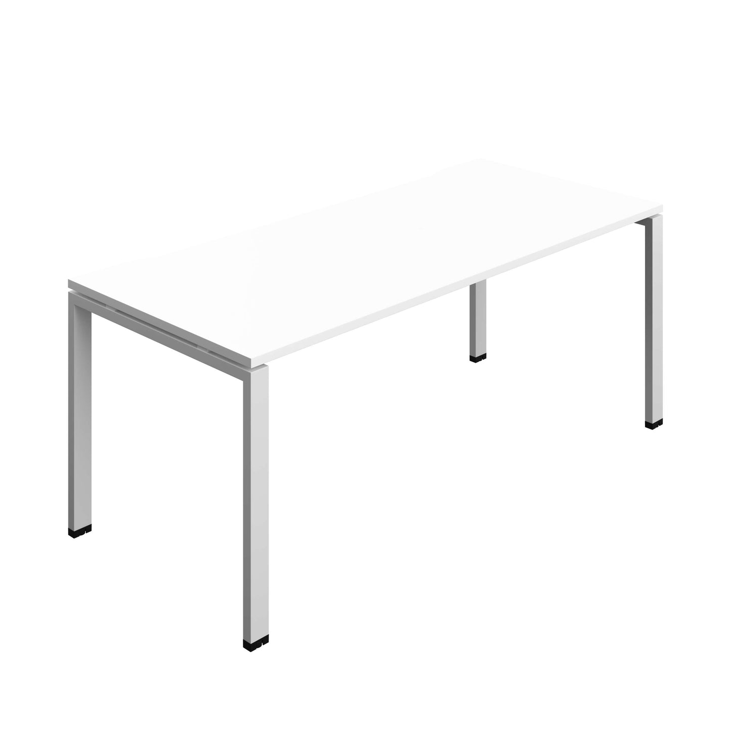 Synergy Bench with Cut Out: 1 Person (FSC) : Goal Post Leg : 1800 | 800 | White/Silver