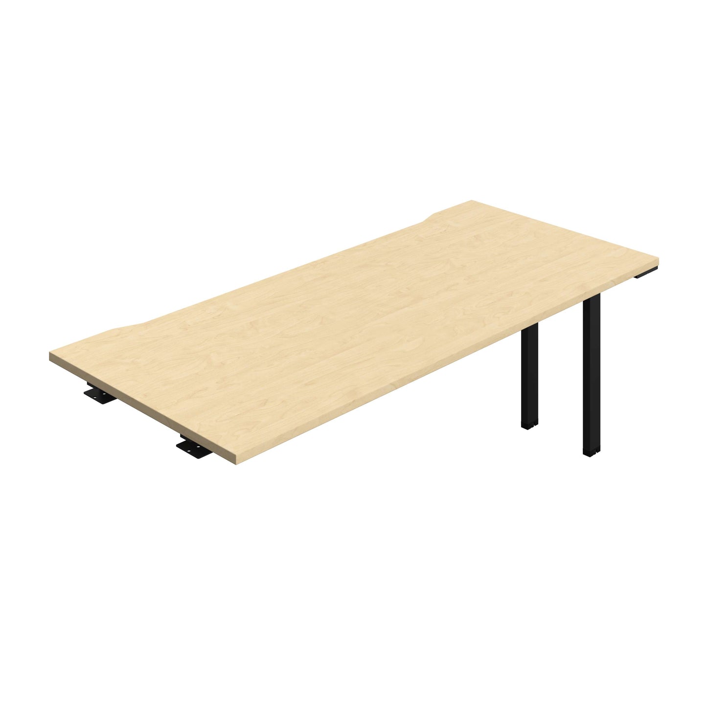 Synergy Bench Extension with Cut Out: 1 Person (FSC) : 1800 | 800 | Maple/Black