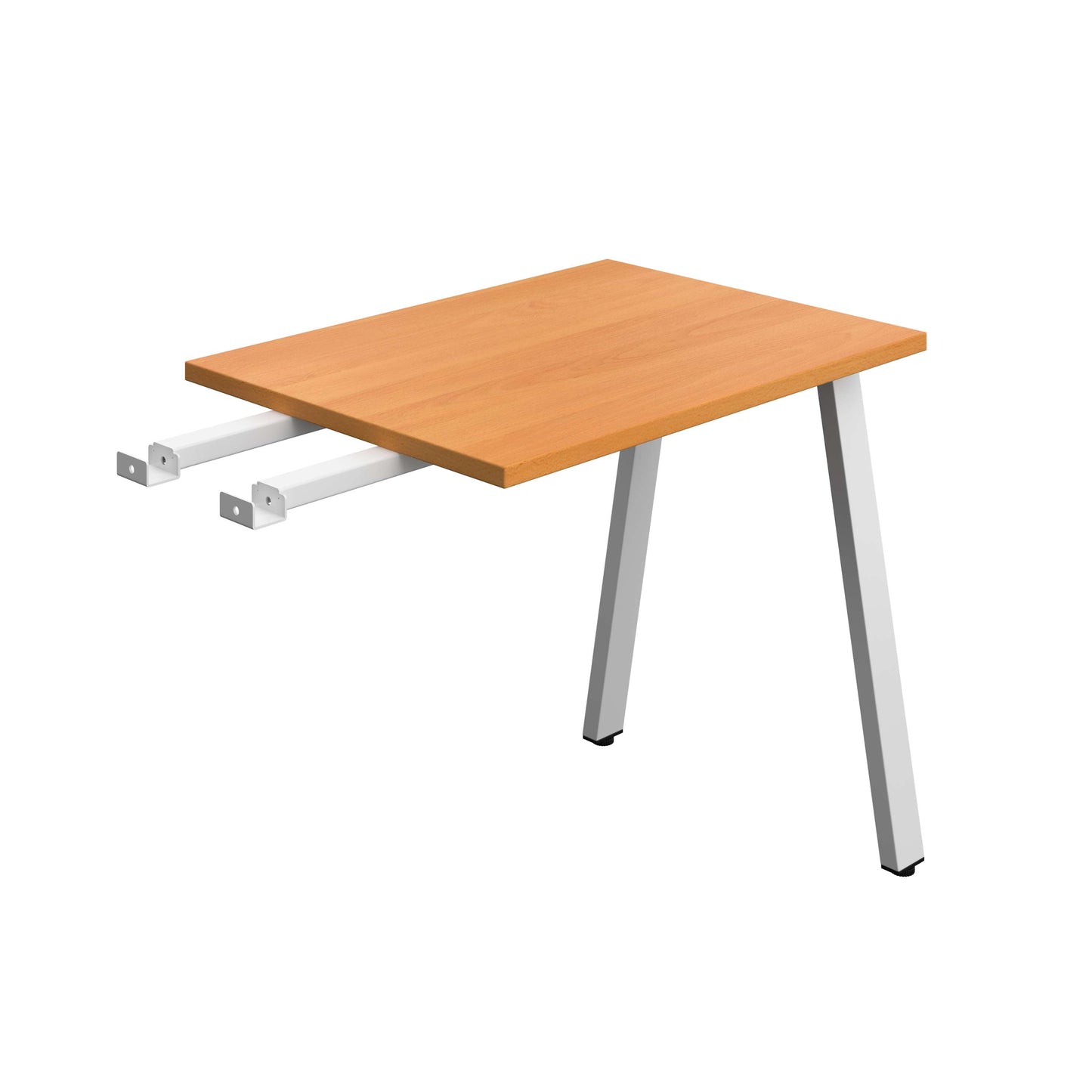 Synergy Bench with Return : A-Frame Leg | 800 X 600 | Beech/Silver