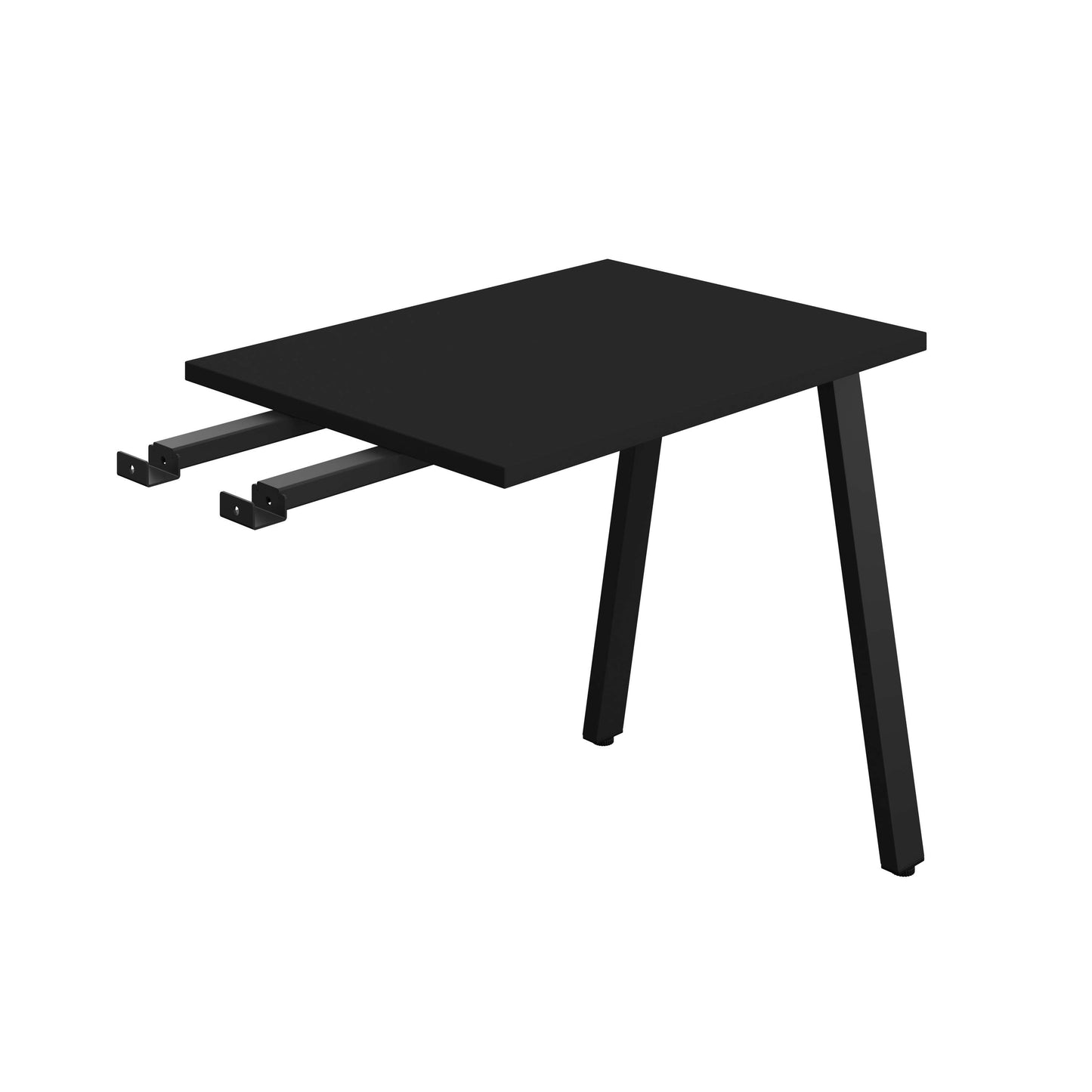 Synergy Bench with Return : A-Frame Leg | 800 X 600 | Black/Black