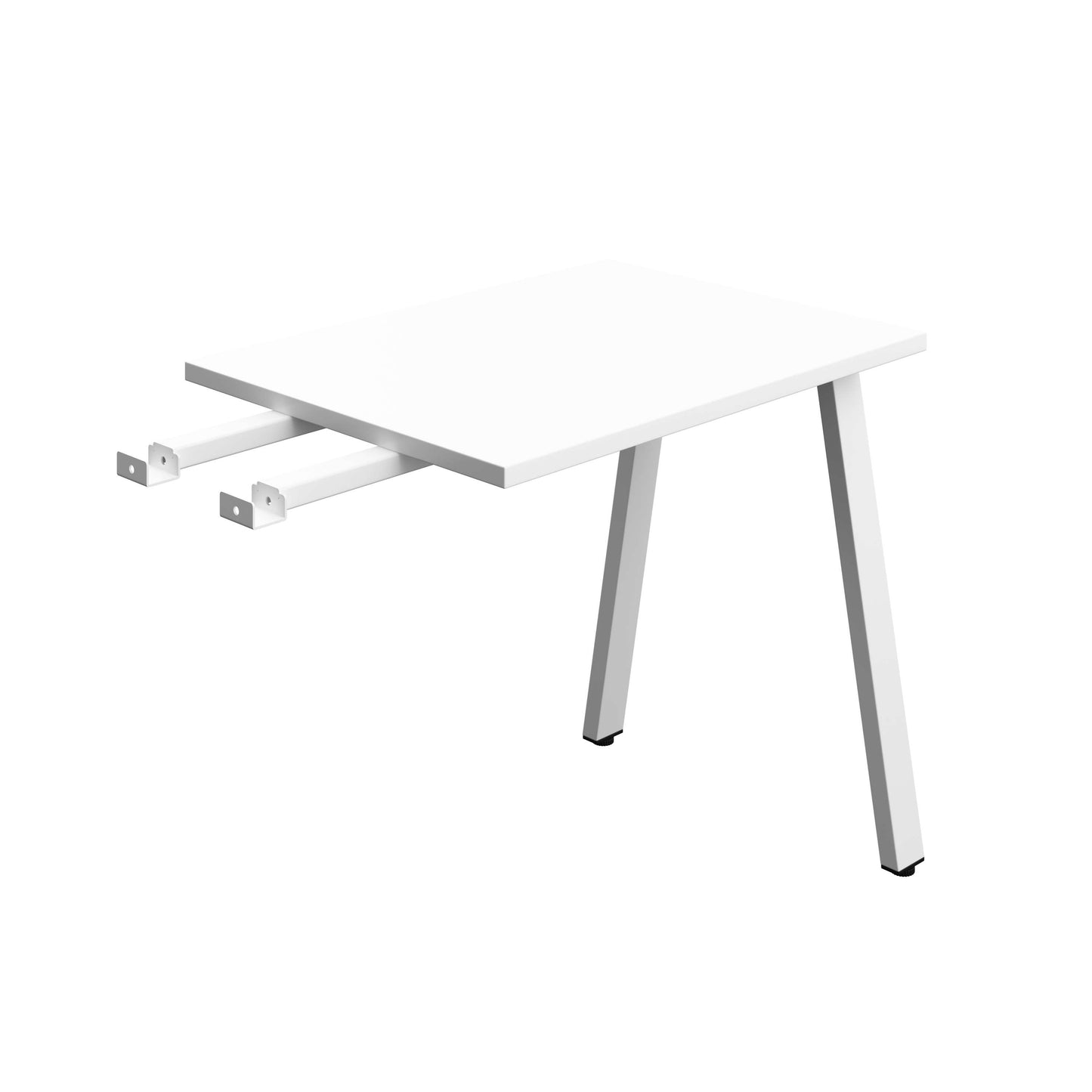 Synergy Bench with Return : A-Frame Leg | 800 X 600 | White/White