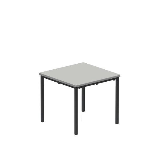 Titan Flat Pack Classroom Table | 600 X 600 X 530 | Grey/Black