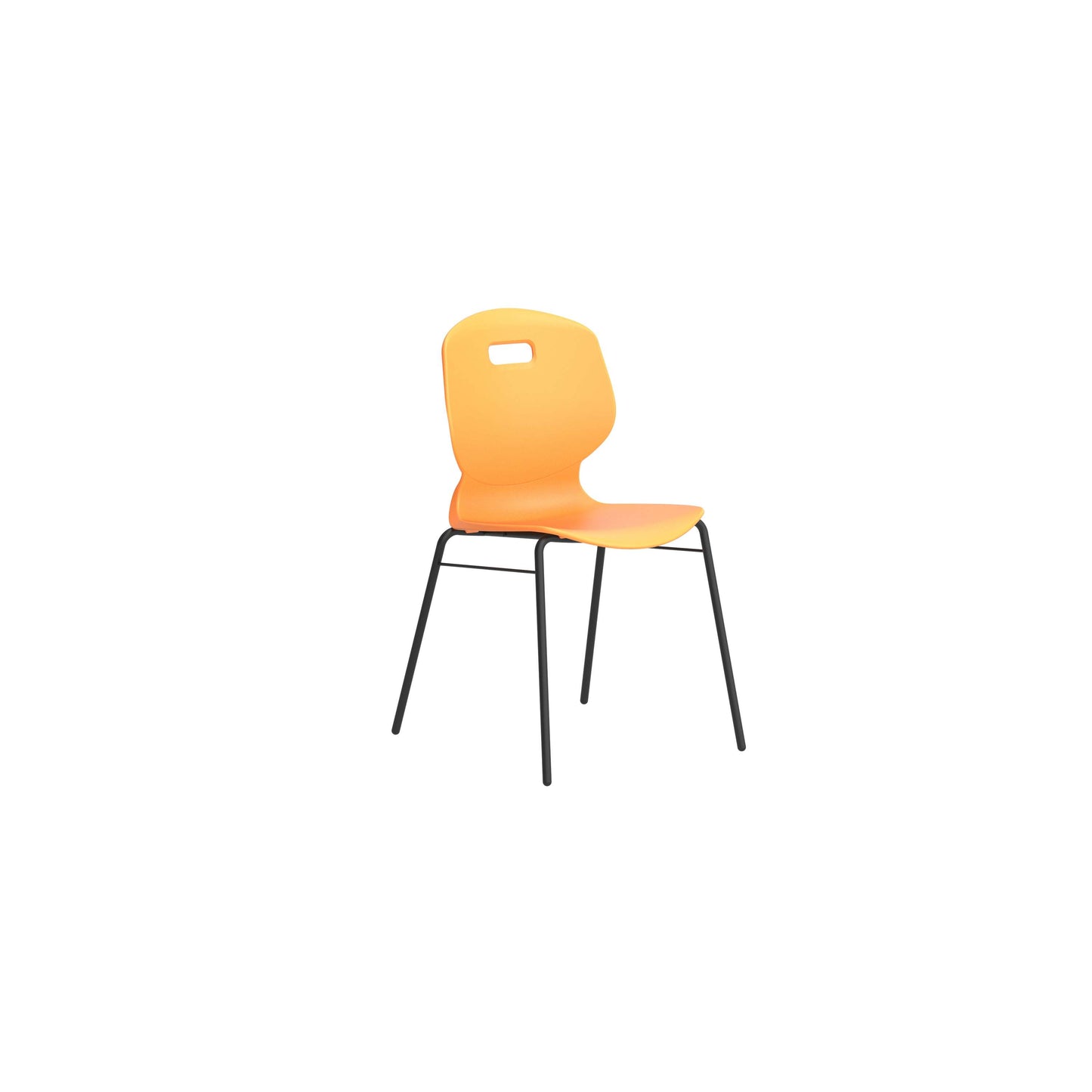 Titan Arc 4 Leg Chair with Brace | Size 5 | Marigold