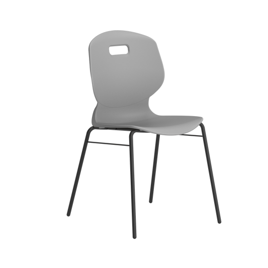 Titan Arc 4 Leg Chair with Brace | Size 6 | Grey