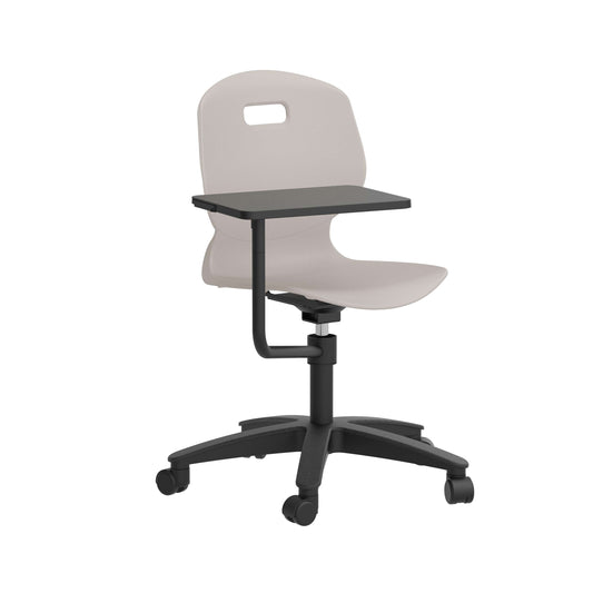 Titan Arc Swivel Tilt Chair with Arm Tablet | Grey