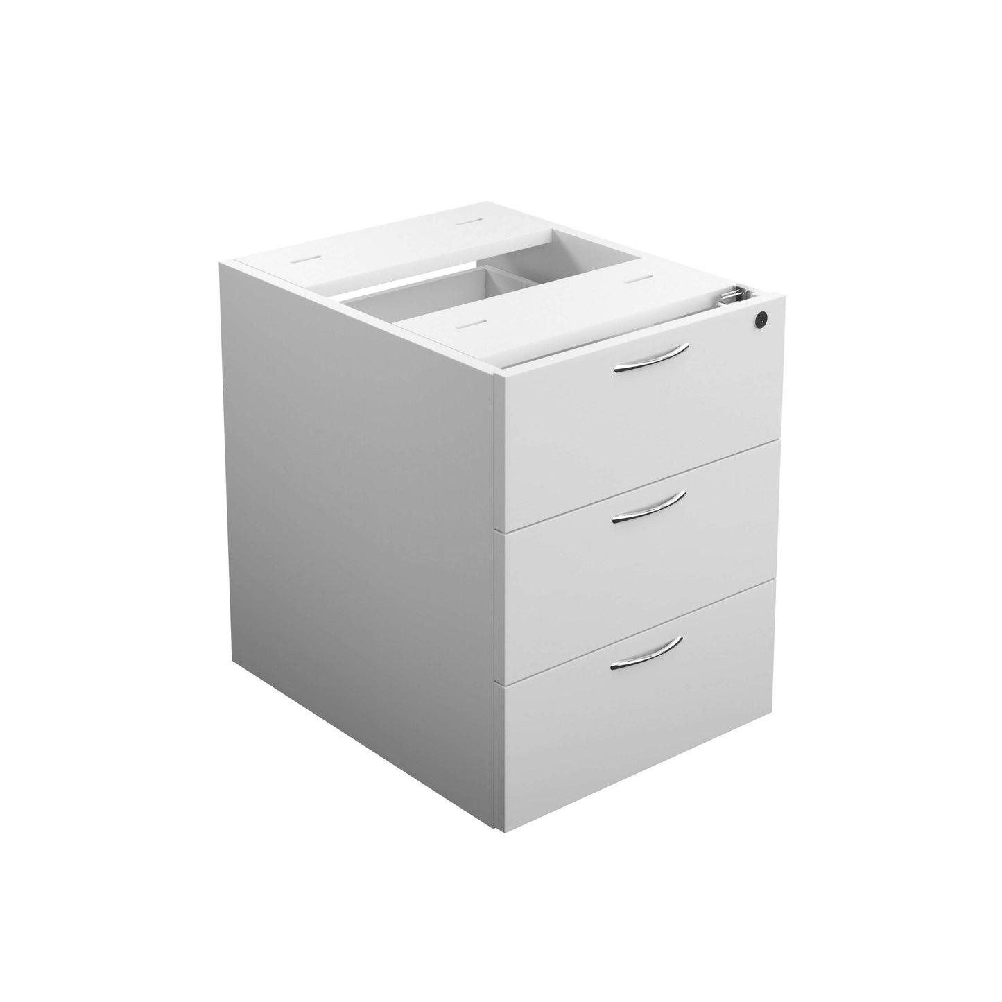 Essentials Fixed Pedestal 3 Drawers (FSC) | Standard | White